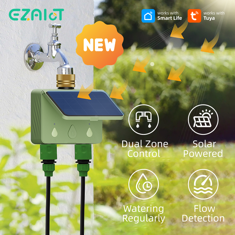 Power Tools Zones - WiFi Water Timer 2 Zones Solar