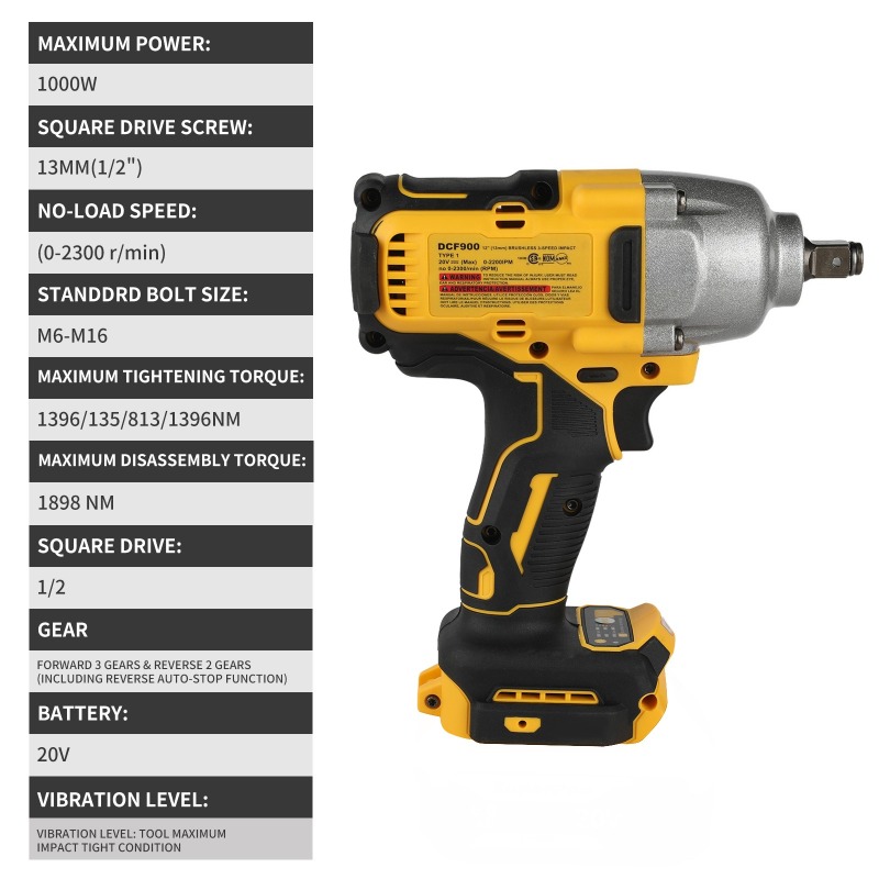 Brushless Cordless Impact Wren - đánh giá và giá Power Tools Impact Wrench