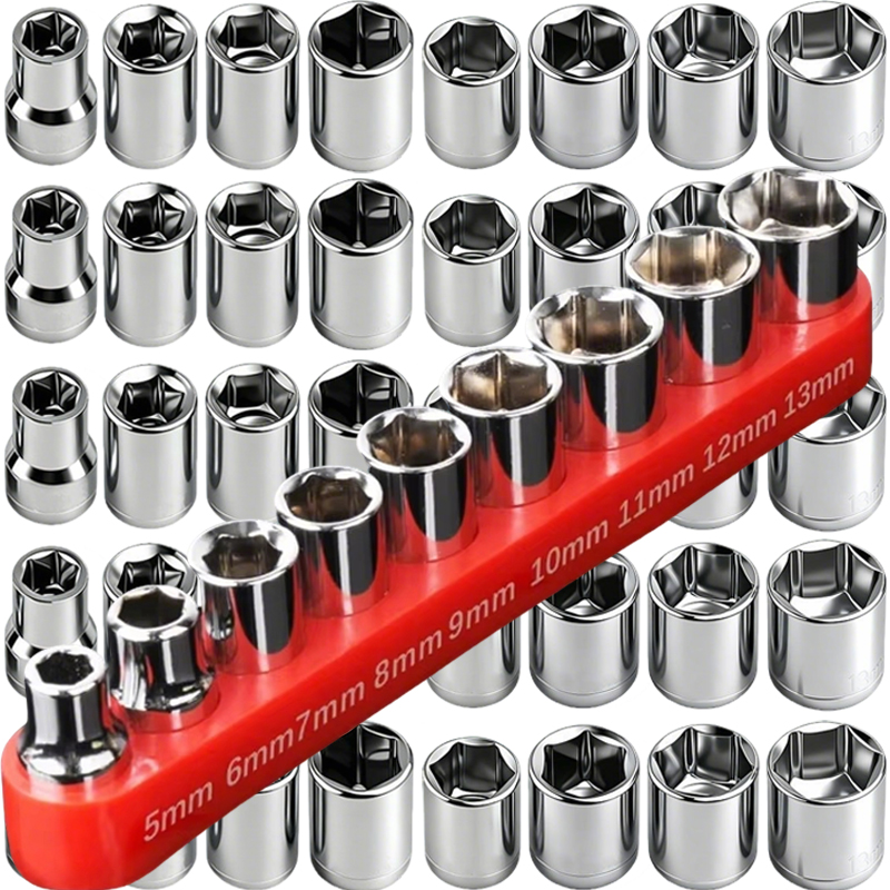 45/9Pcs 1/4 Inch Drive 5-13mm  - đánh giá và giá Power Tools Impact Wrench