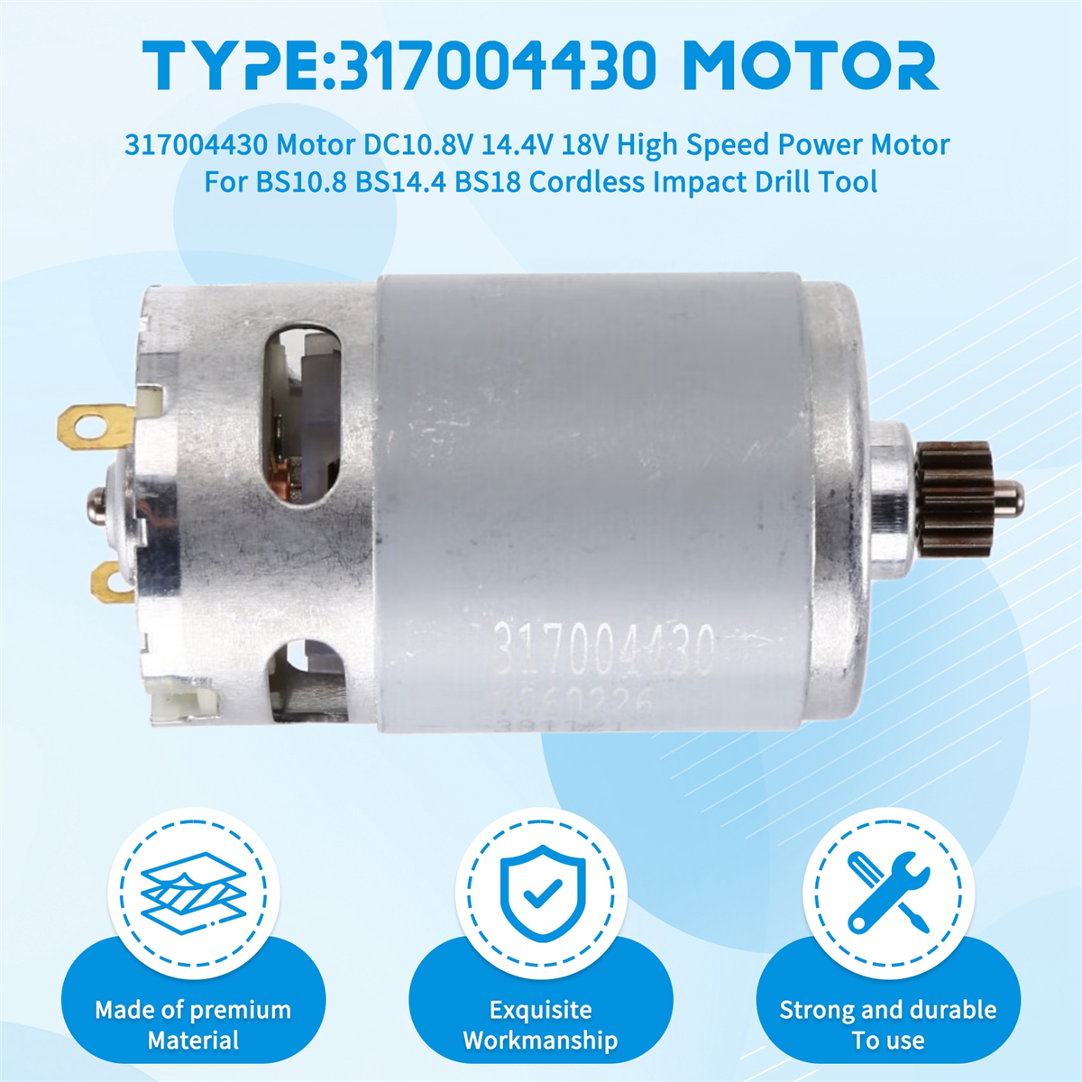 A002 317004430 Motor DC10.8V 1 - đánh giá và giá Power Tools Impact