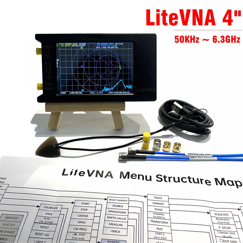 HOSHI LiteVNA64 50kHz-6.3GHz V - đánh giá và giá Power Tools Vector