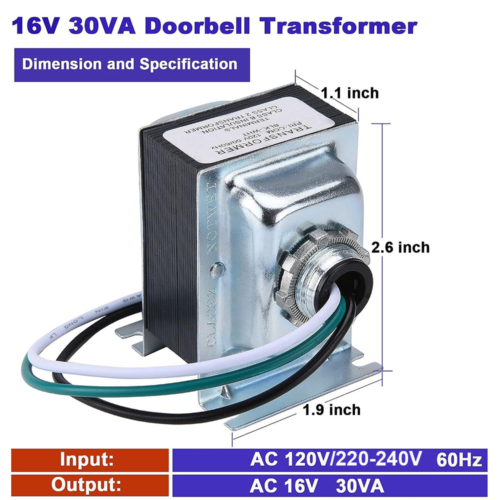 16V 30VA Doorbell Transformer  - đánh giá và giá Power Tools Video