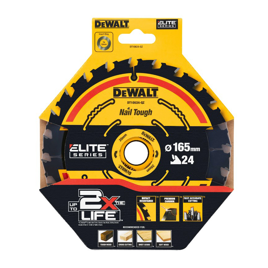 DEWALT DT10624-QZ 1/3pcs 24T C - đánh giá và giá Power Tools In Construction