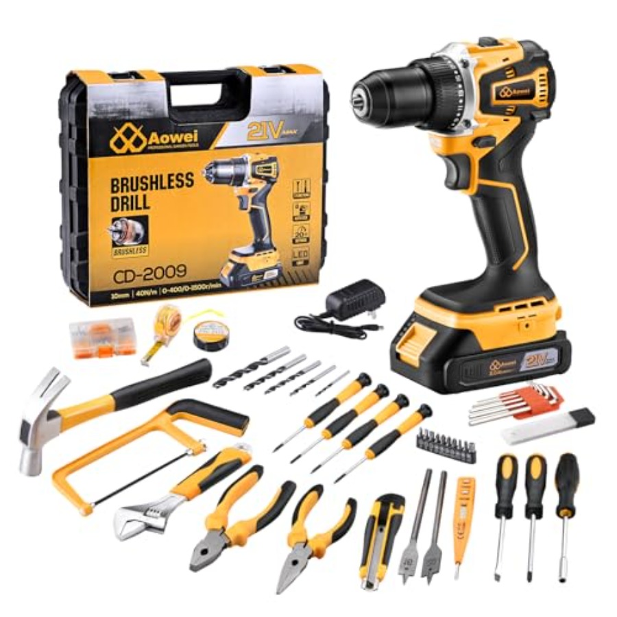 Brushless Motor Tool Kit Set:  - đánh giá và giá Power Tools Yellow