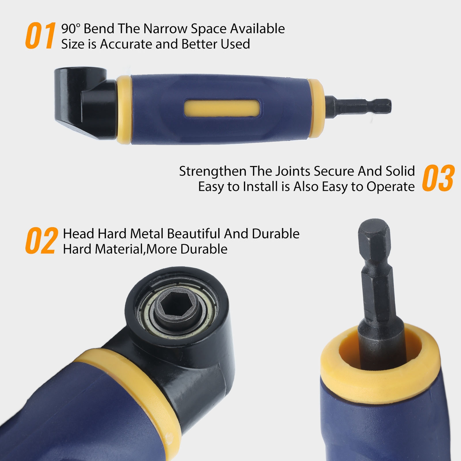Right Angle Drill Adaptor 90 D - đánh giá và giá Power Tools Yellow